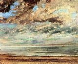 Gustave Courbet Famous Paintings - The Beach_ Sunset